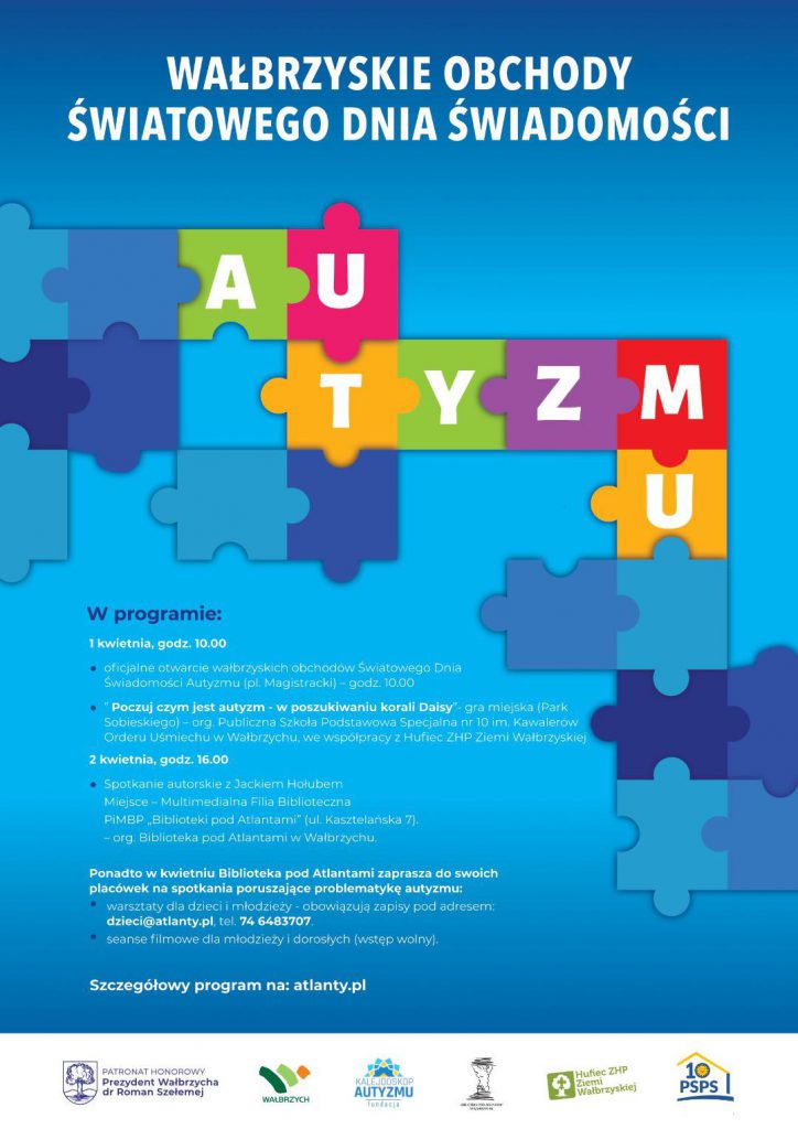 Plakat - Miejskie obchody Dni Świadomości Autyzmu, 2022